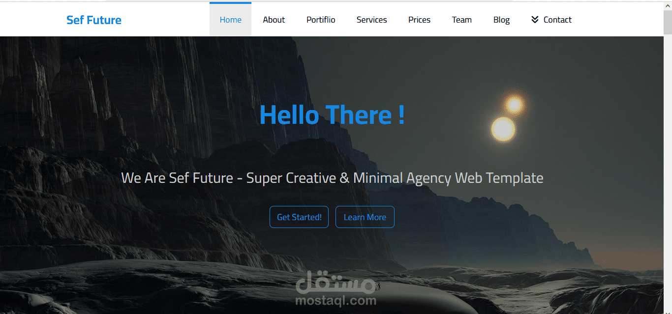 Html &CSS Template | مستقل