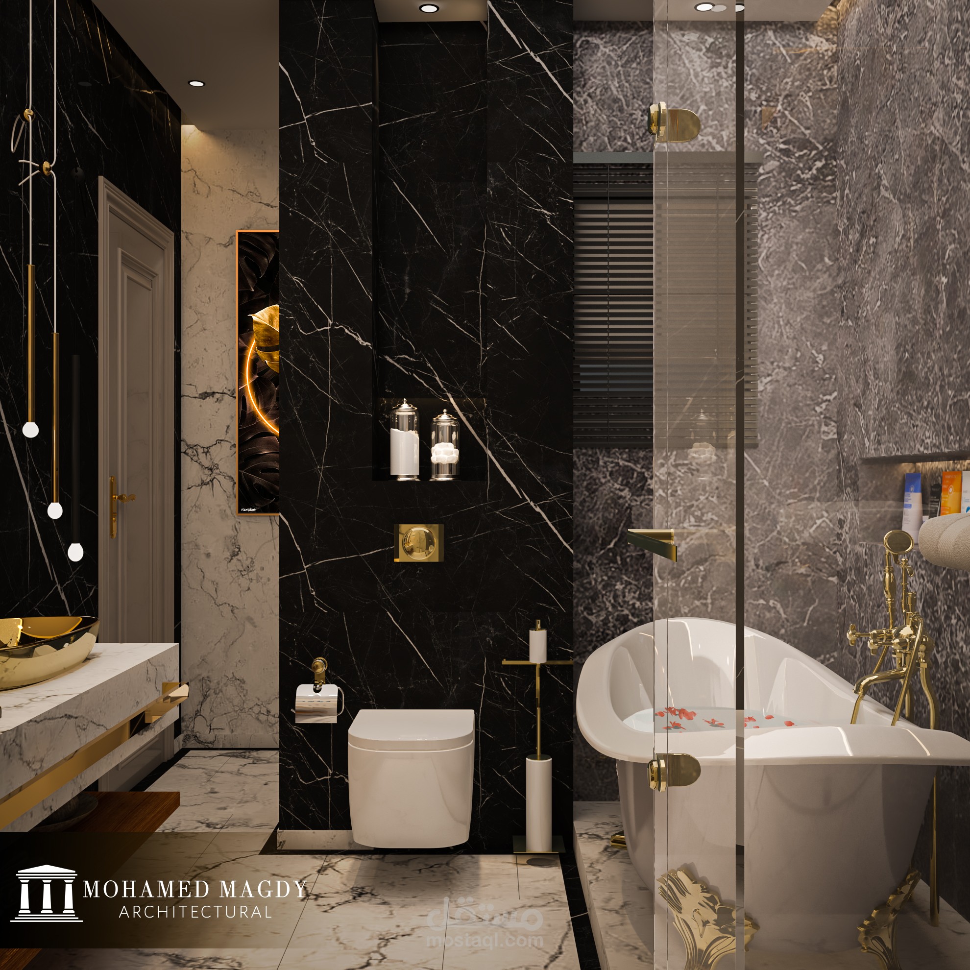 Bathroom interior design | مستقل