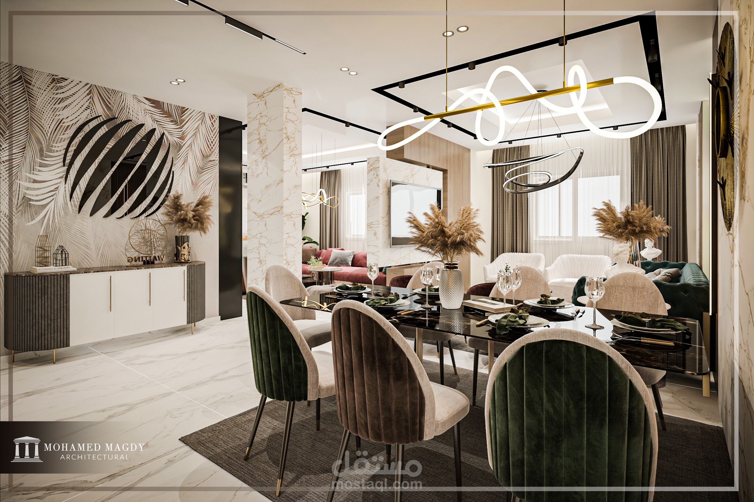 LUXURY RECEPTION , DINING ROOM & LIVING ROOM INTERIOR DESIGN | Ω
Ψ³ΨͺΩΩ