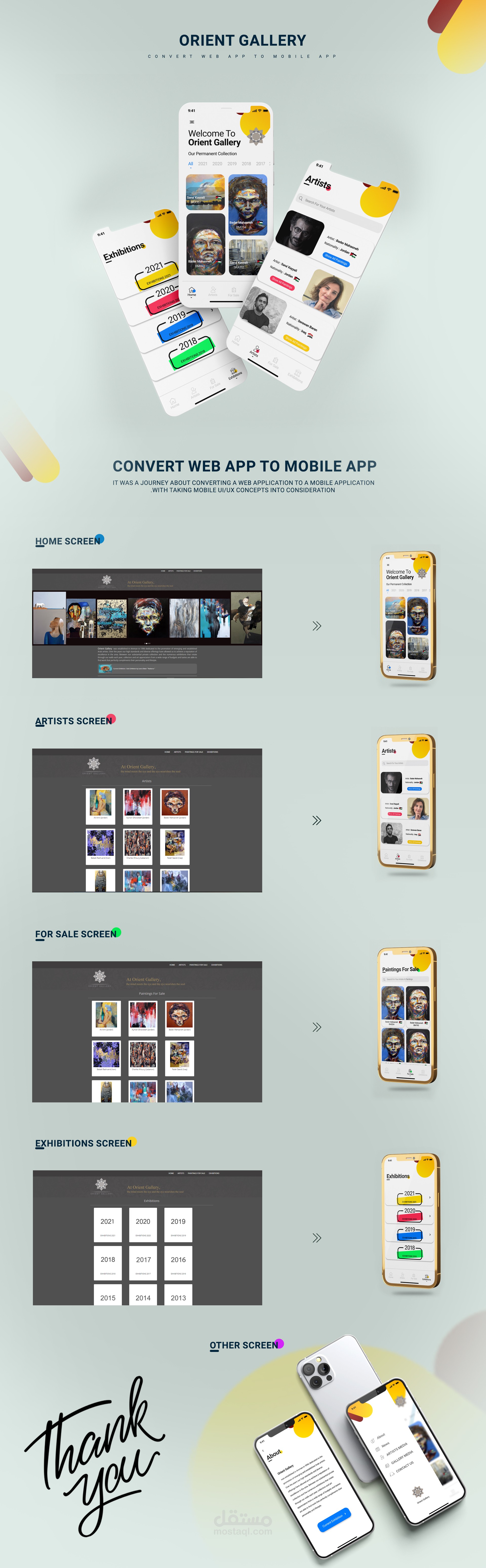 Convert web app to mobile app orient gallery 