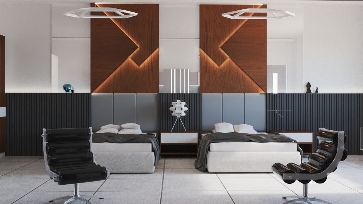 Modern Boys Bedroom   1 2 