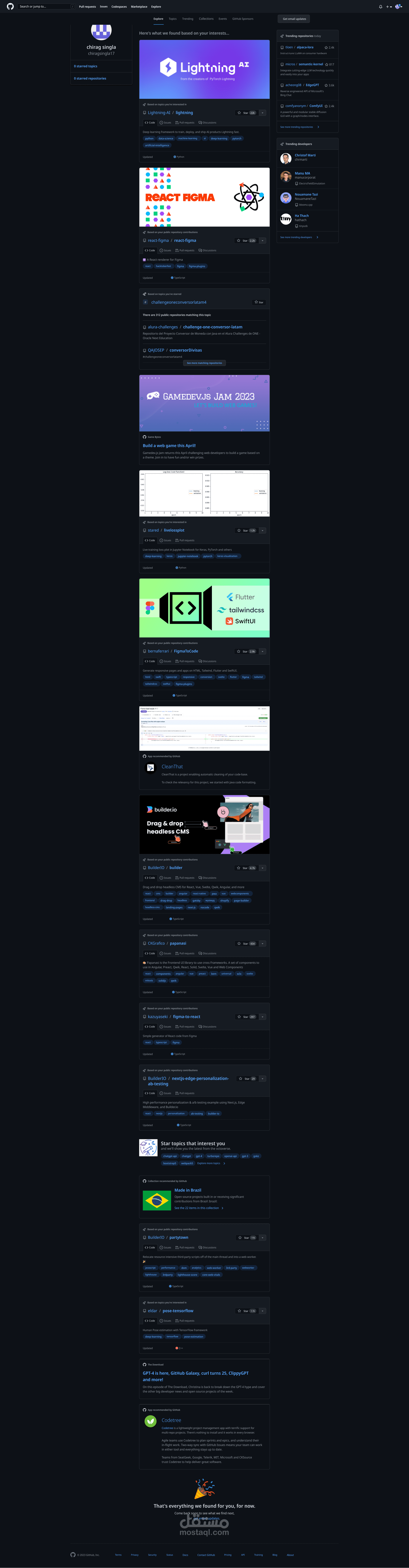 GitHub UI | مستقل