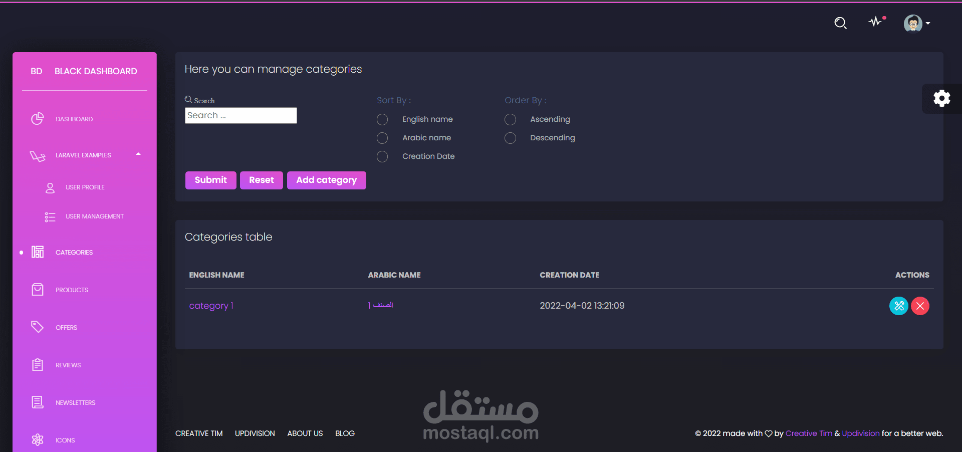 Laravel store 