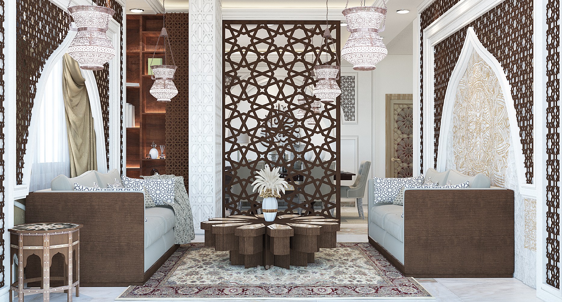 تصميم منزل علي الطراز الاسلامي | مستقل