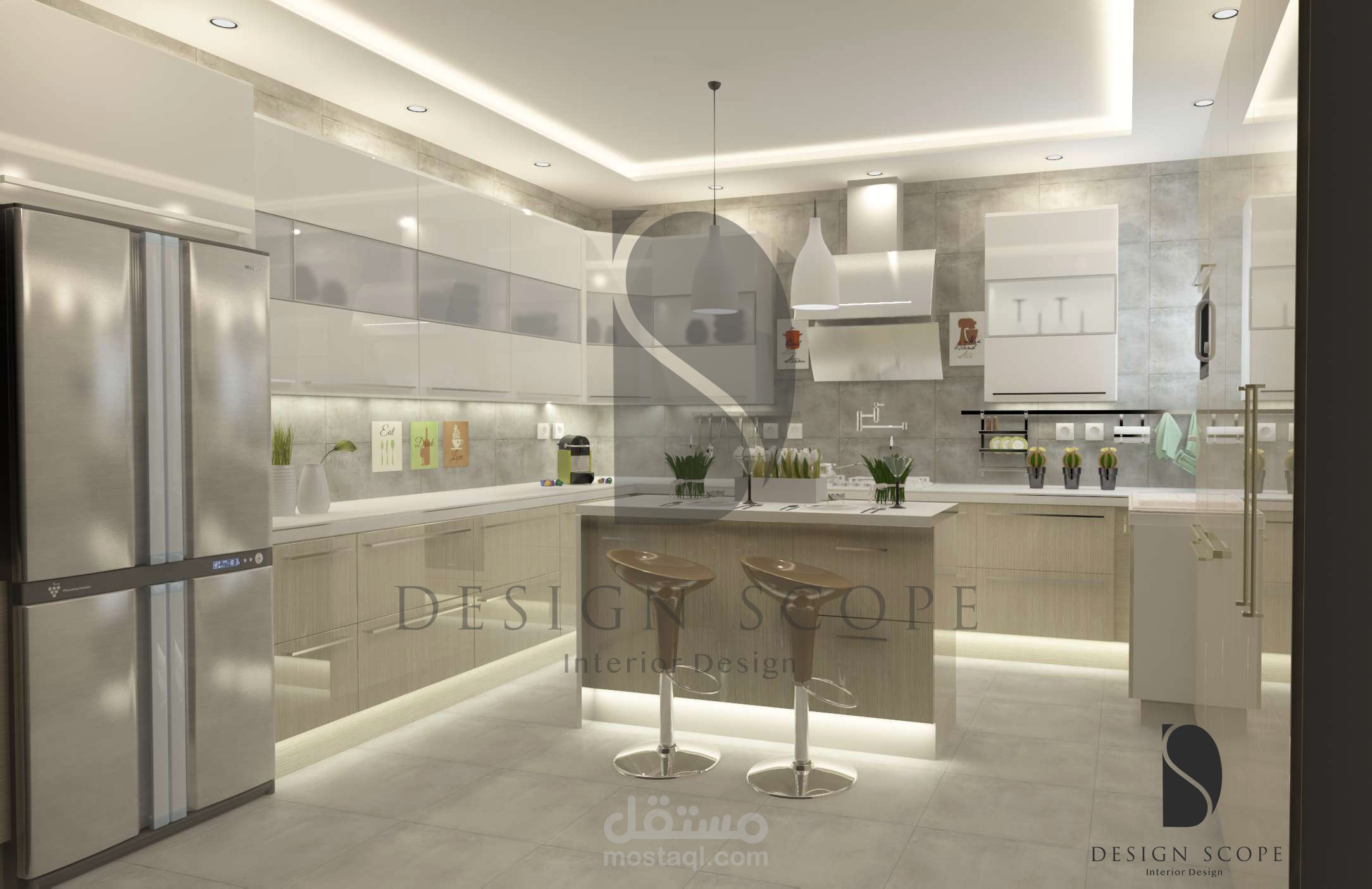 Kitchen design - تصميم مطبخ مودرن | مستقل