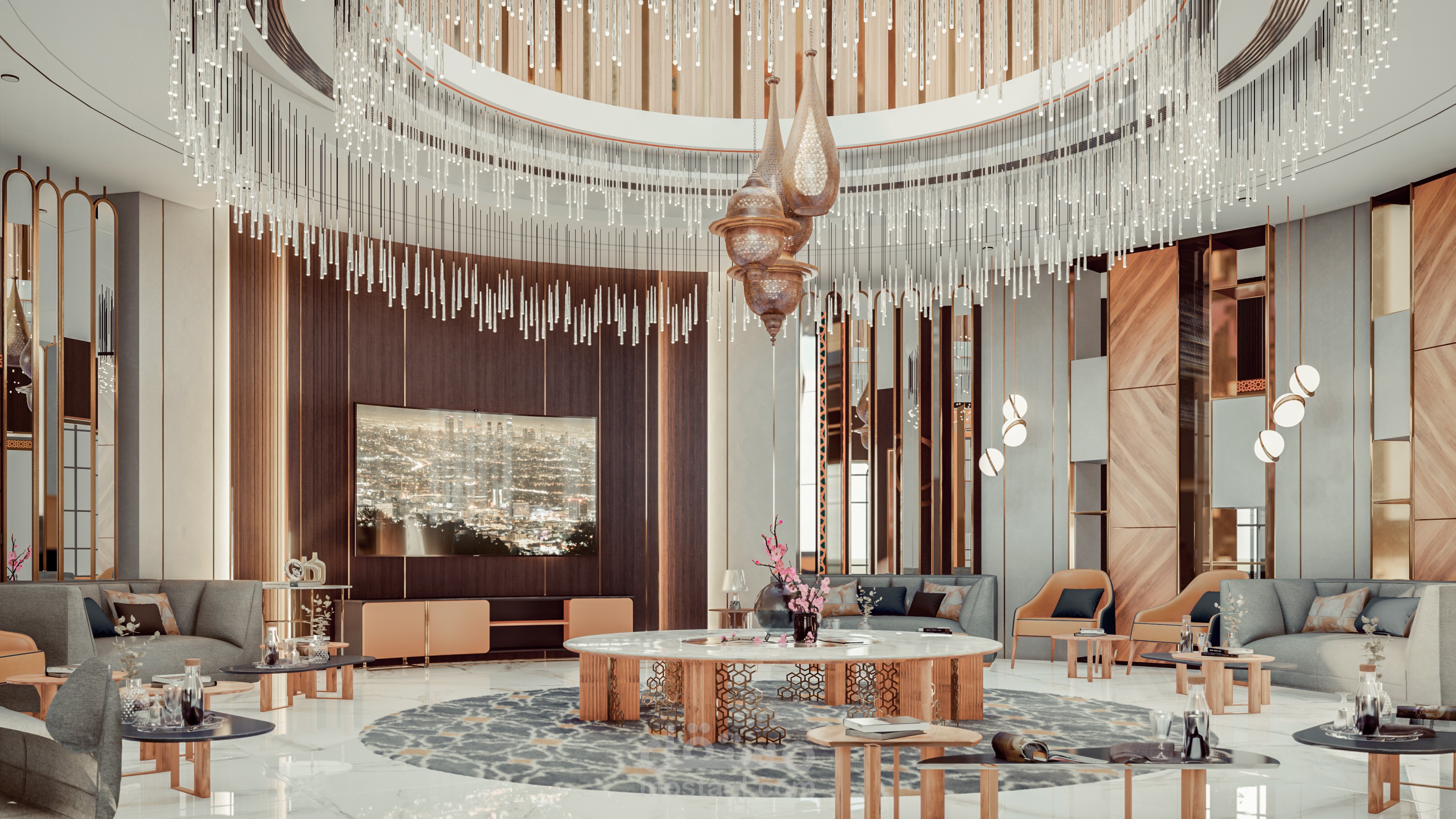 Main Hall Interior Design | مستقل