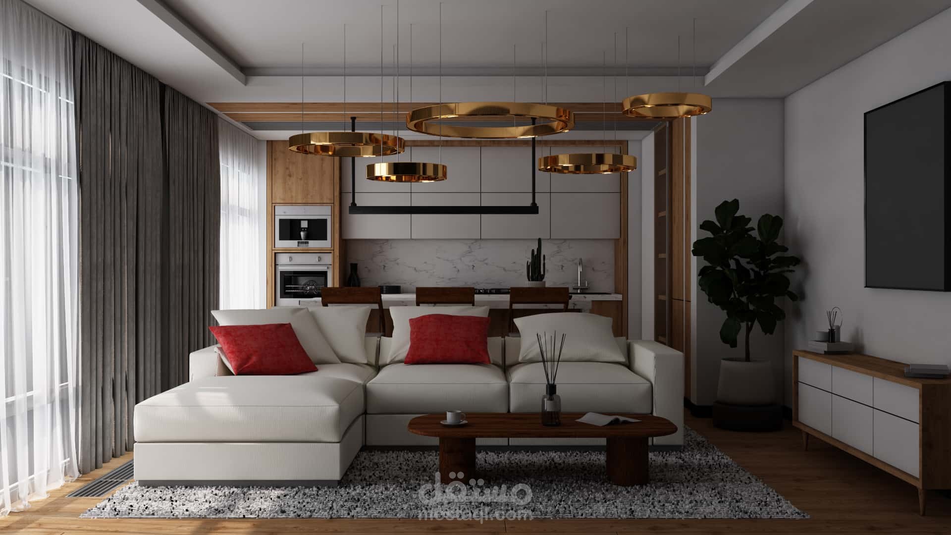 Living Room Design - Modern style | مستقل