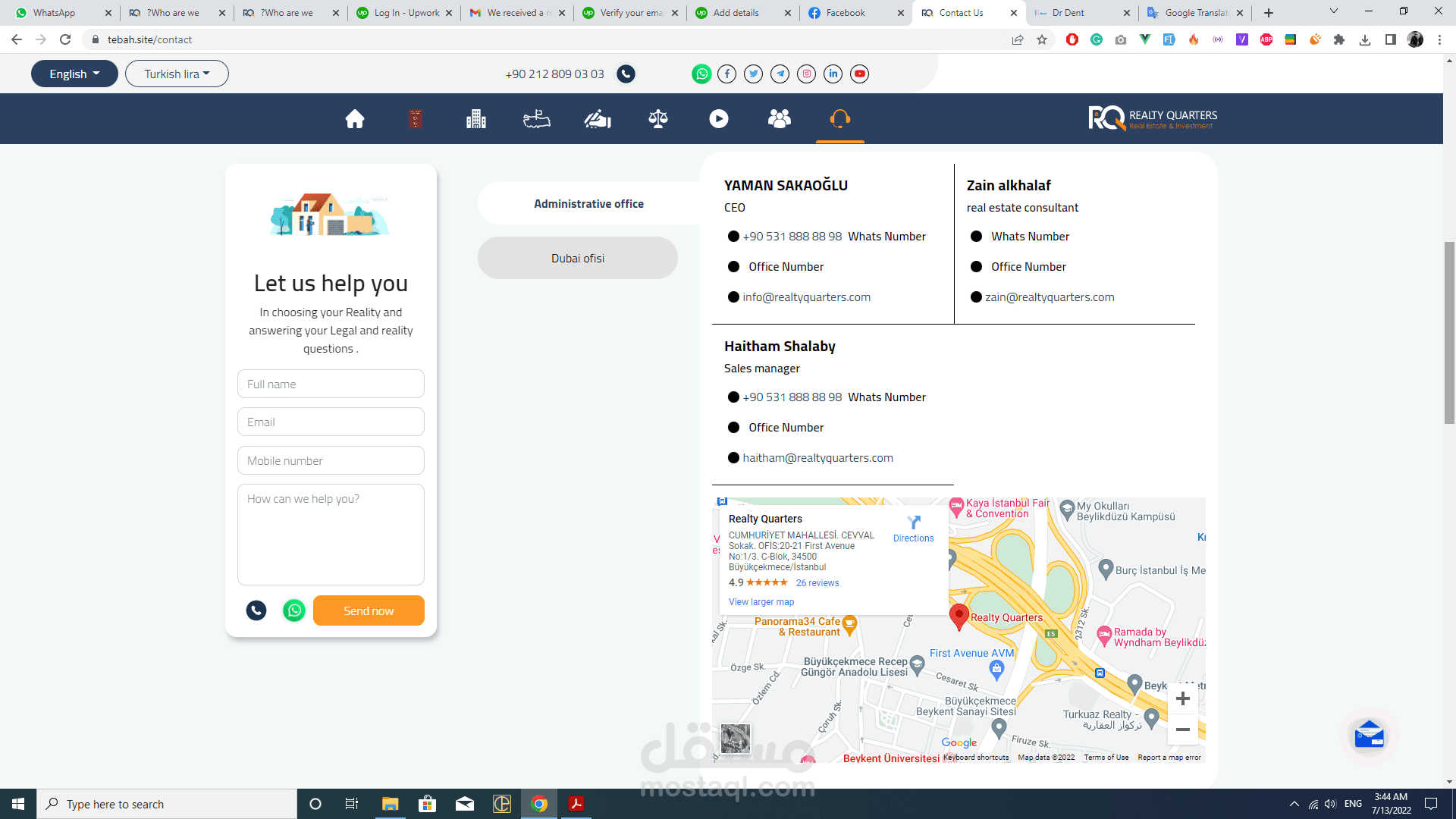 realty quarters مستقل