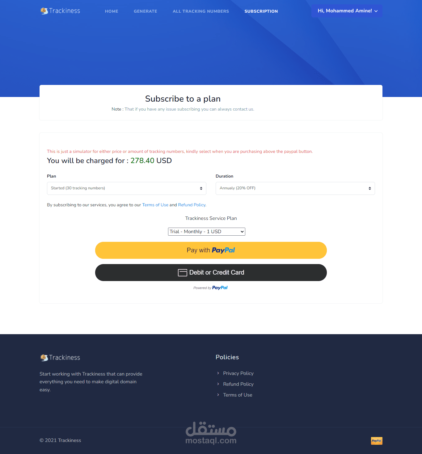 Tracking Numbers Generator 