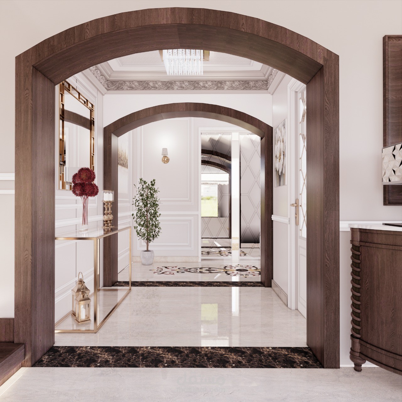 classic villa interior design | مستقل