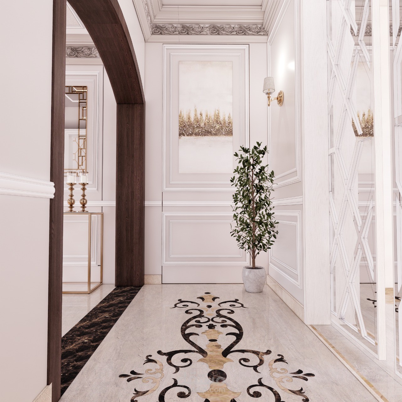 classic villa interior design | مستقل