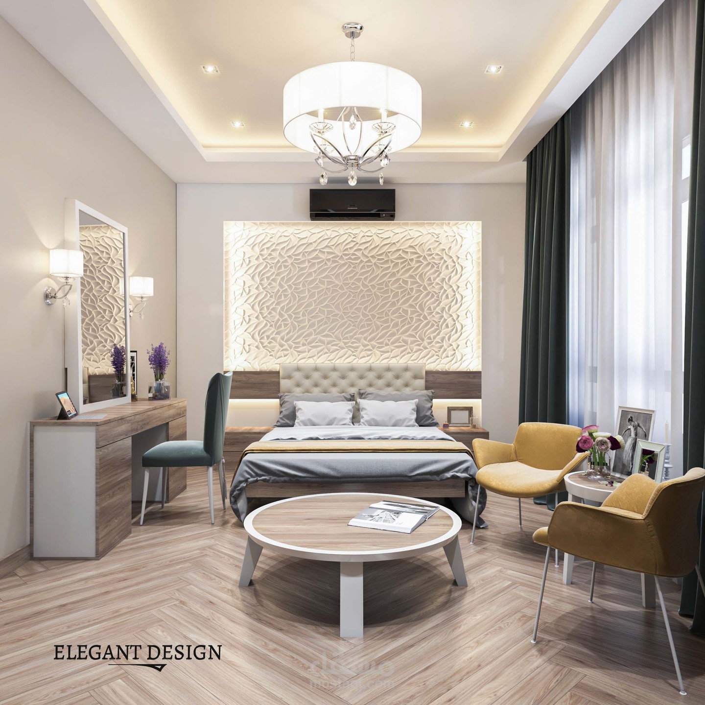 غرفة نوم بتصميم مودرن 1 | مستقل