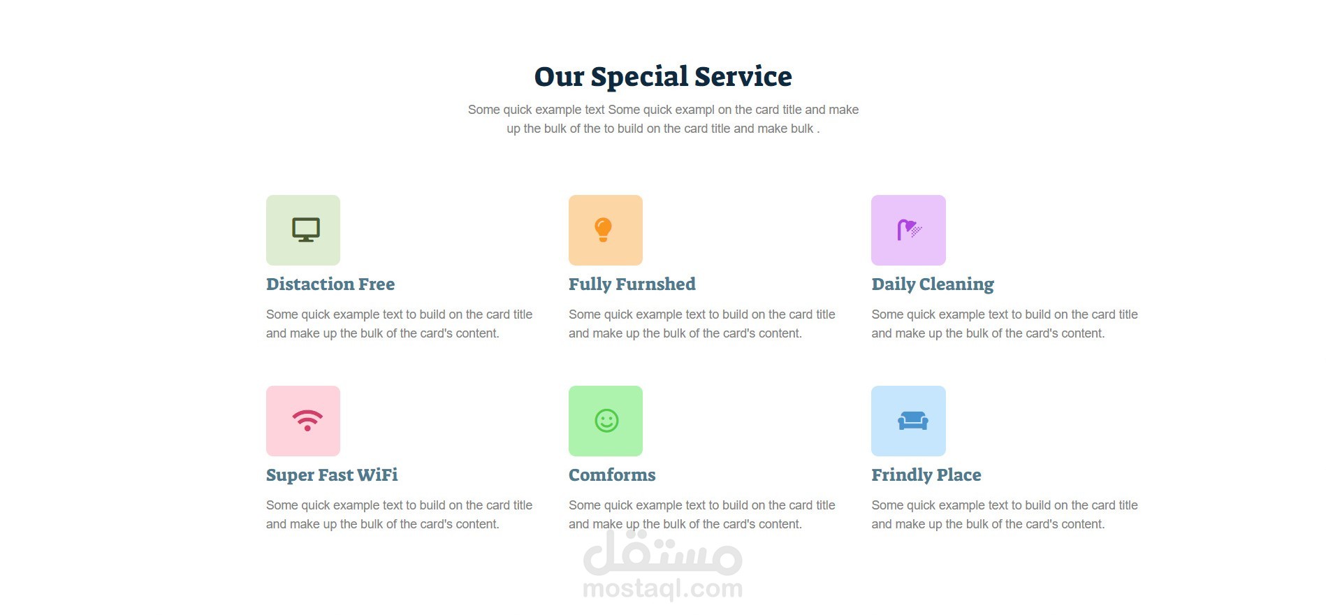 تصميم موقع احترافي لعرض مساحات العمل, باستخدام لغات البرمجة التالية ...