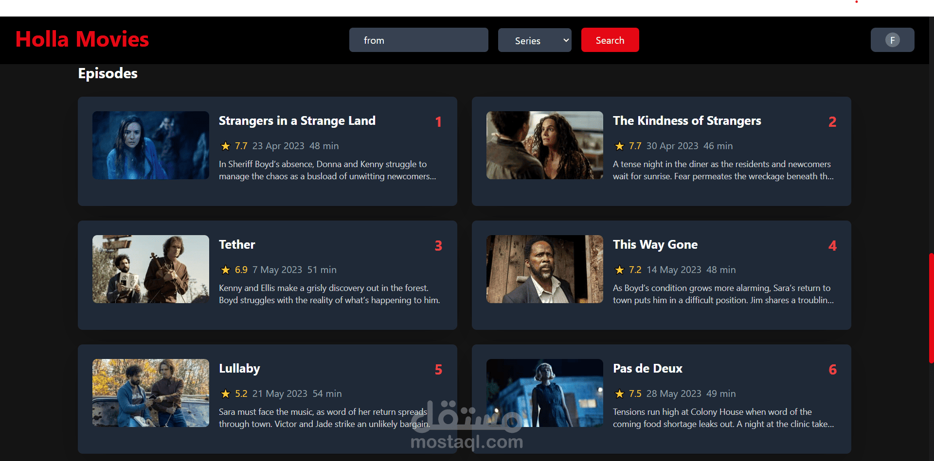 Holla Advanced Holla Movies Platform | مستقل