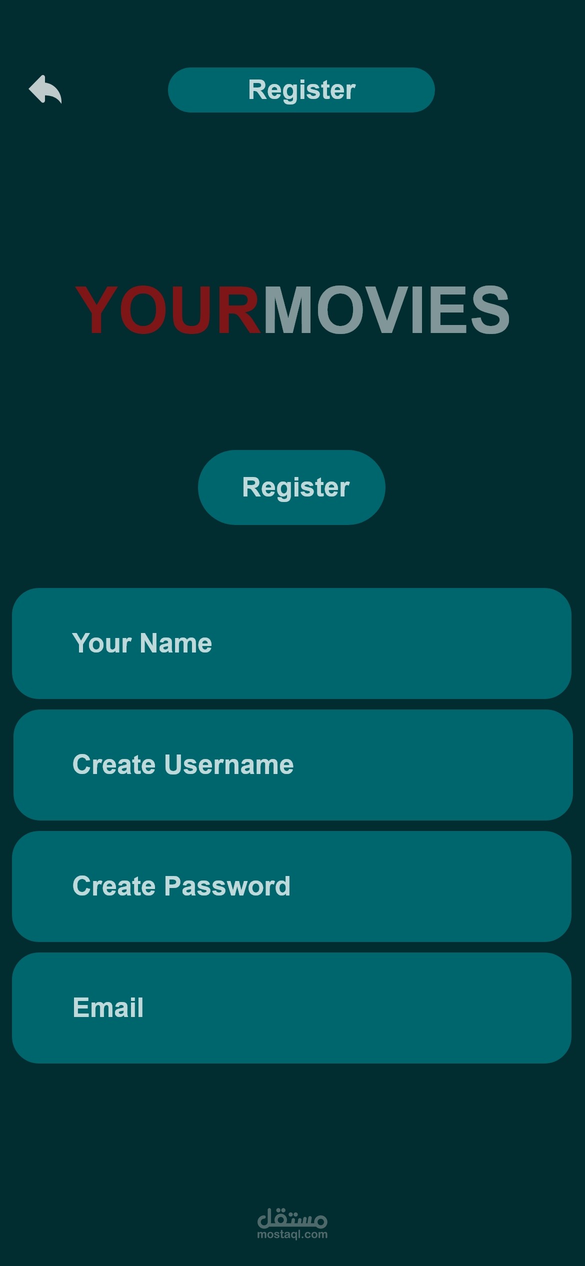 نموذج برنامج YourMovies للافلام والمسلسلات مستقل