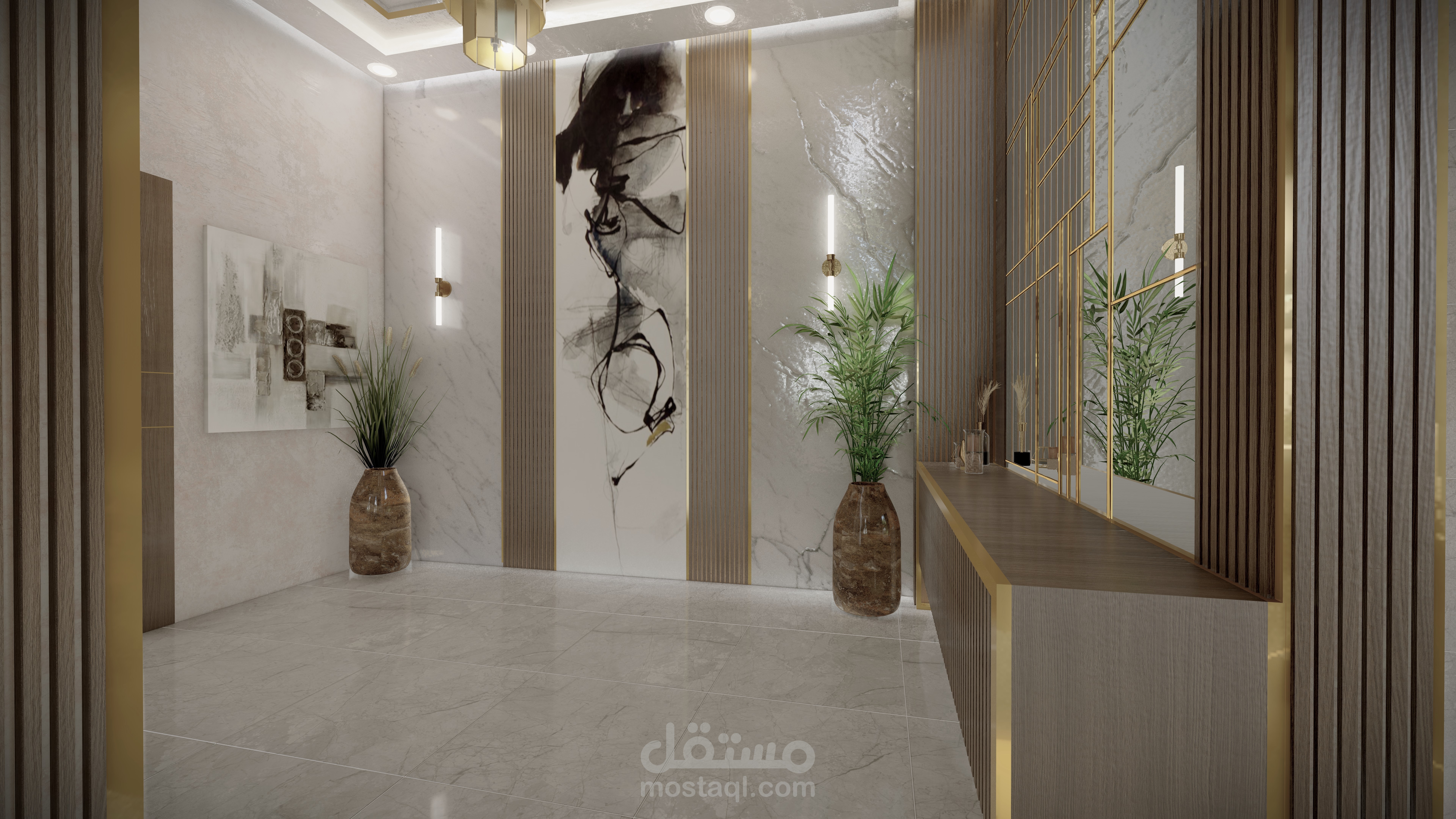 تصميم صالة استقبال | مستقل