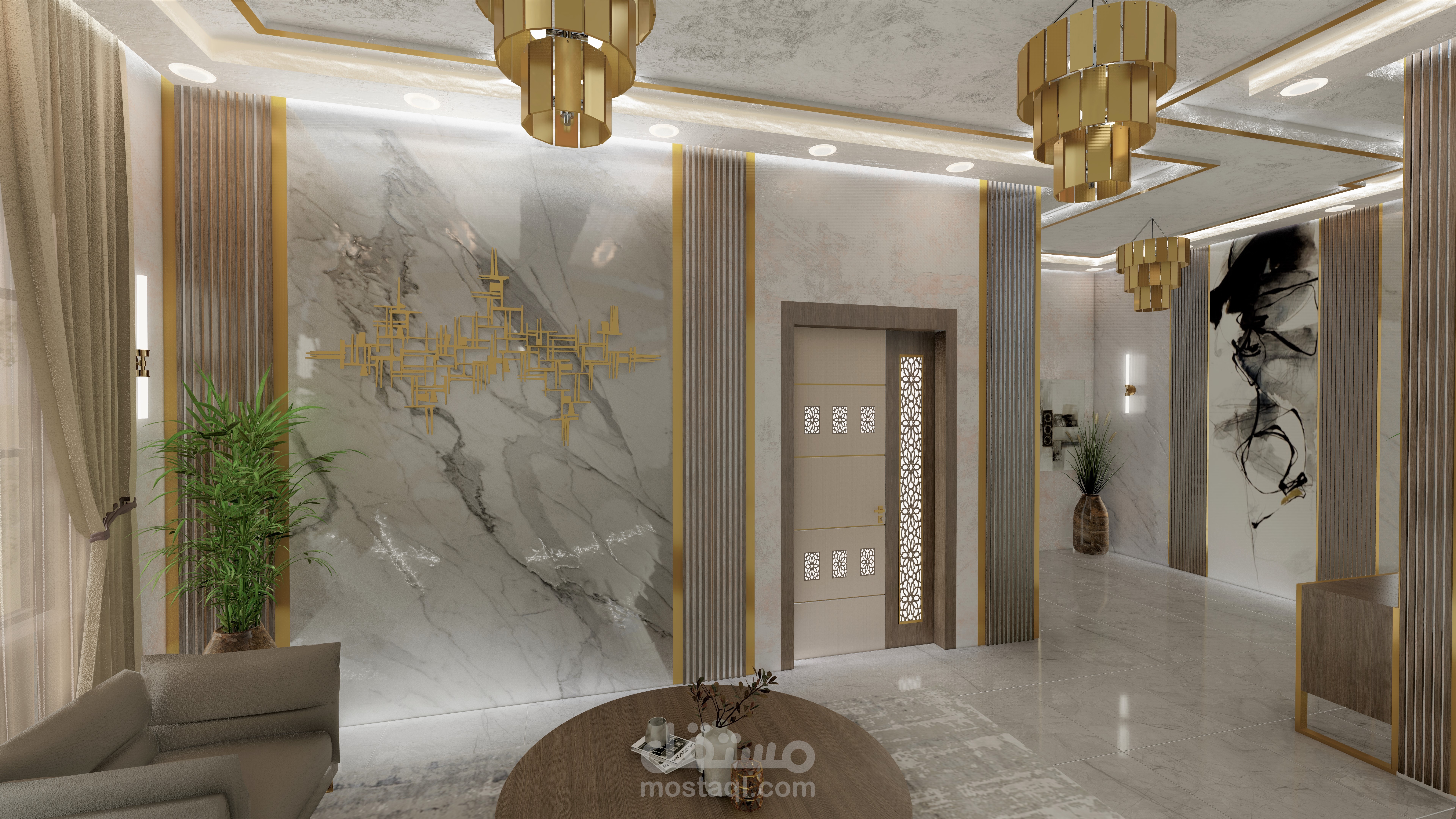 تصميم صالة استقبال | مستقل