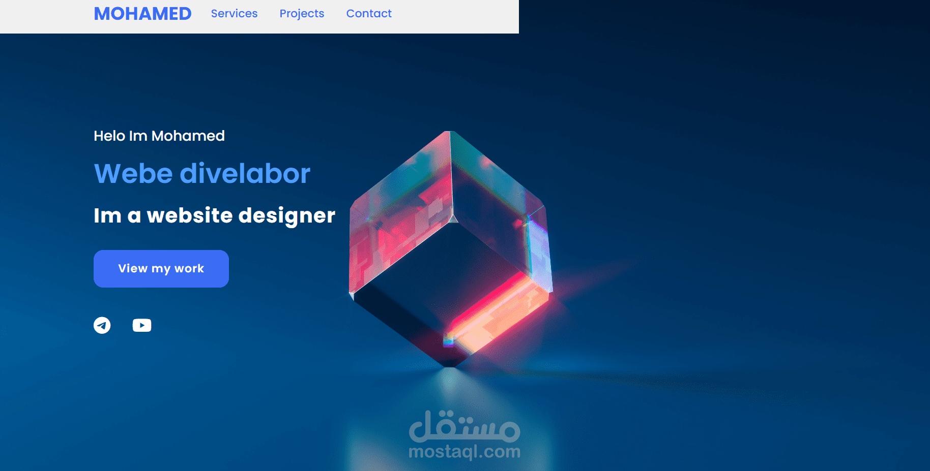 تصميم مواقع ويب احترافية بلغة html و css | مستقل