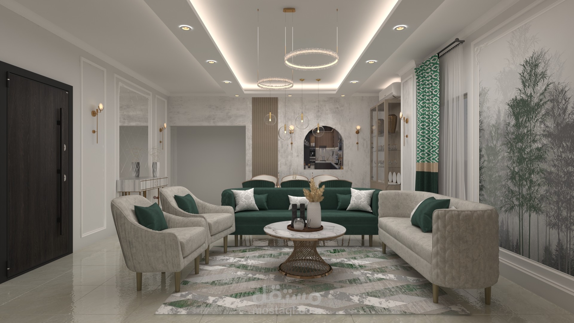 تصميم صاله استقبال | مستقل