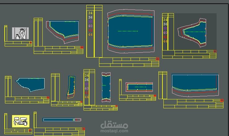 DESIGN OF CLOTHING PATTERNS ON CAD MODARIS | مستقل