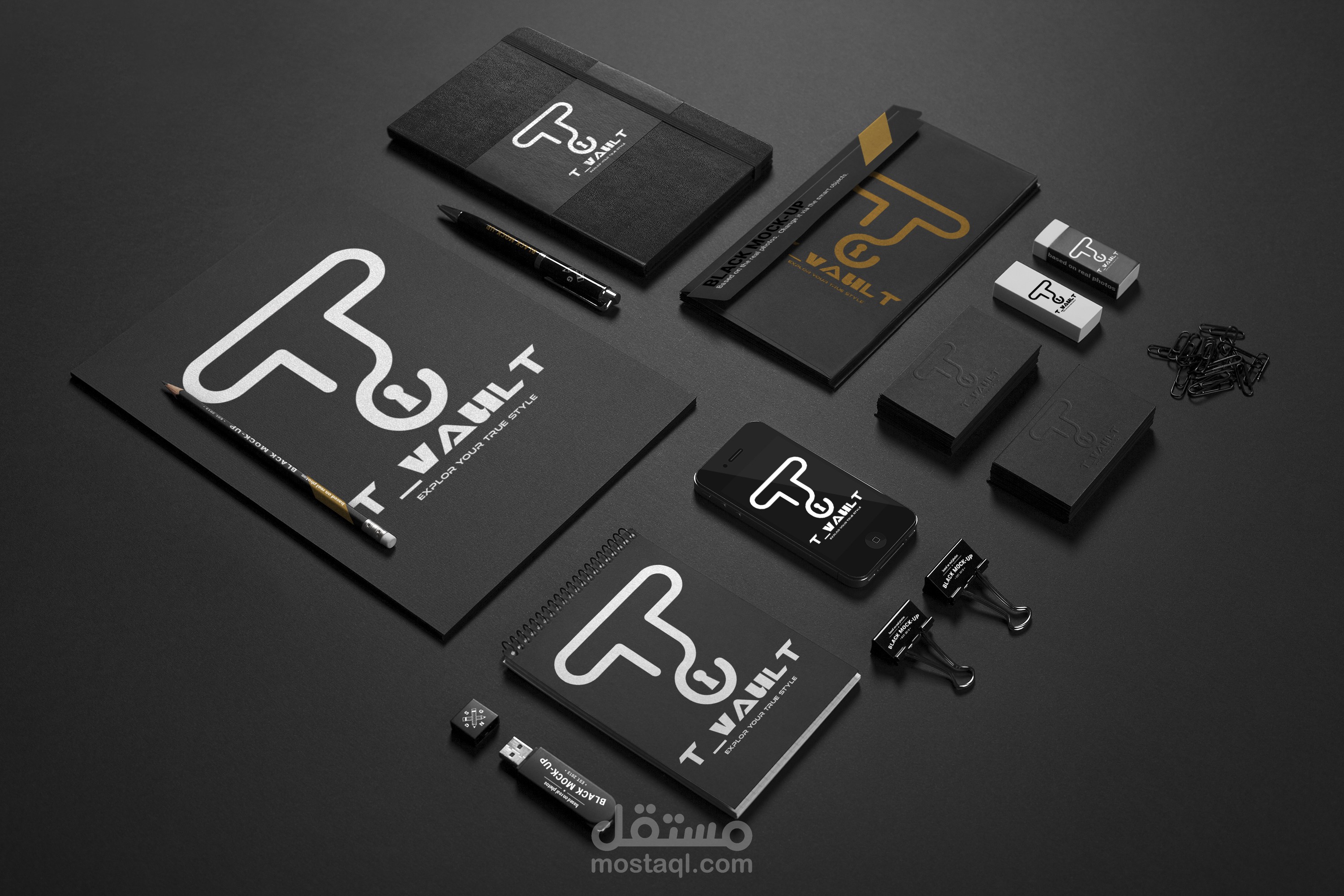 Logo design for t_vault | مستقل