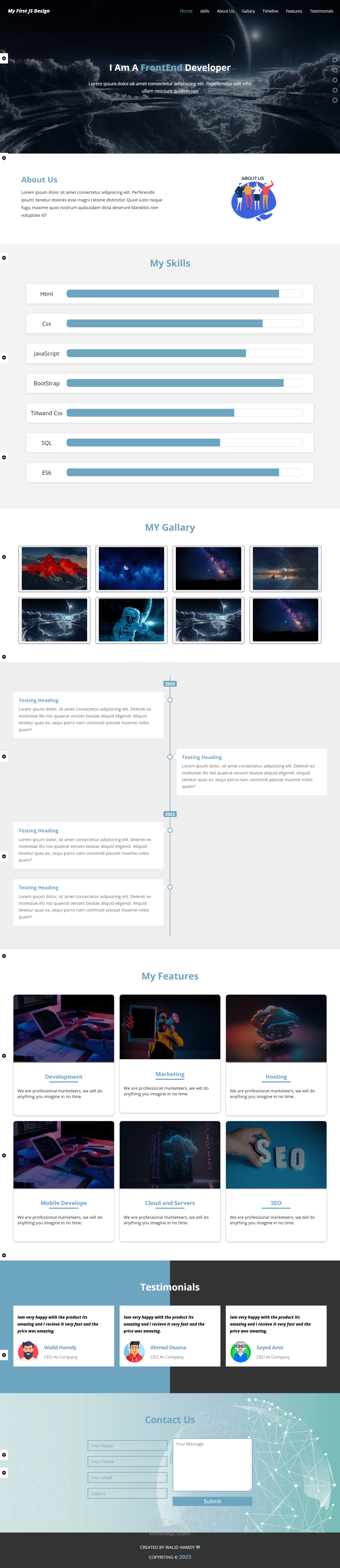 تصميم ابداعي ب JavaScript | مستقل image.