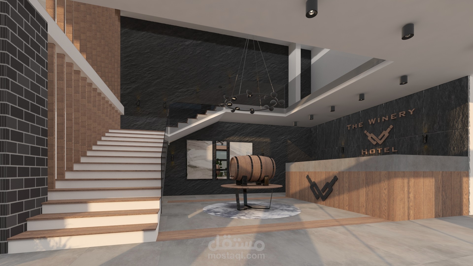 Interior Architecture - Winery Hotel - Commercial | مستقل