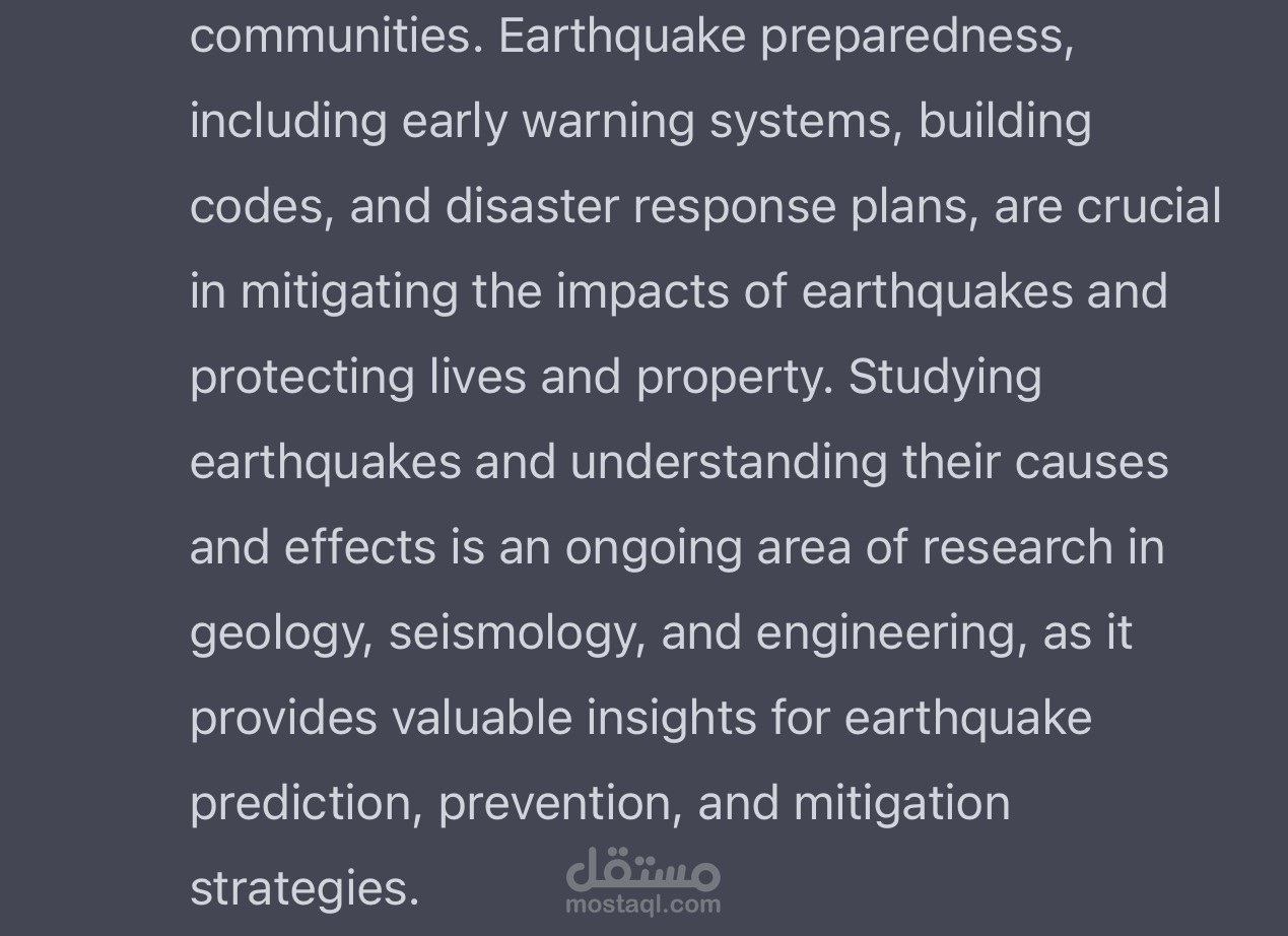 earthquakes