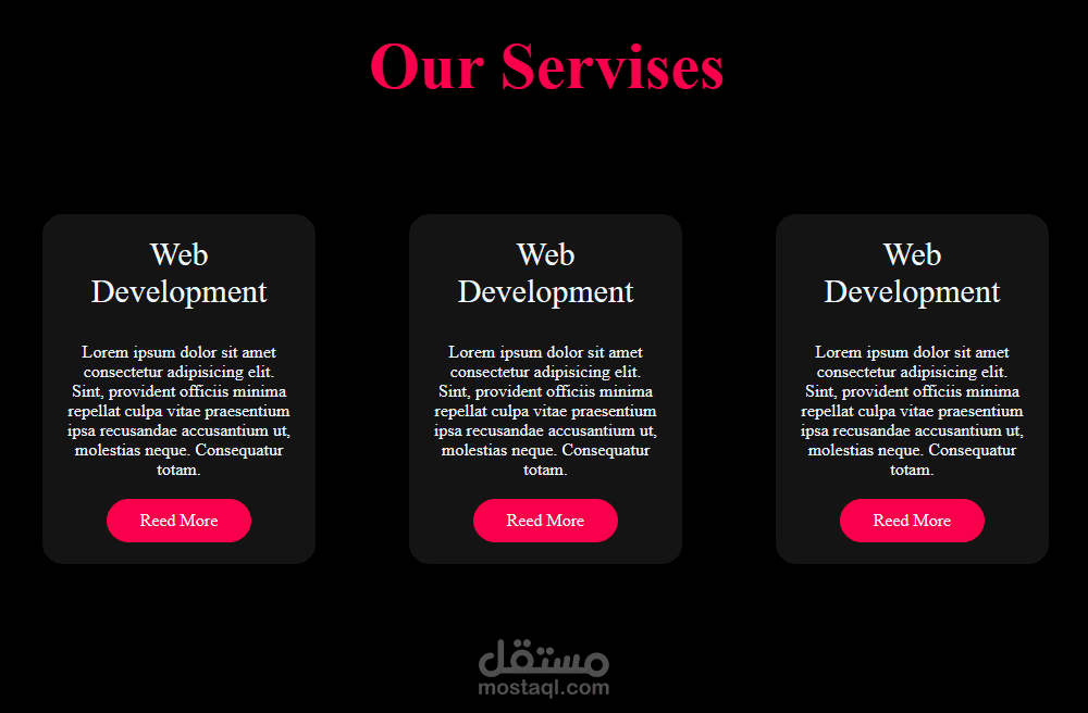 Html and css3 Responsive WebDesign Portfolio | مستقل