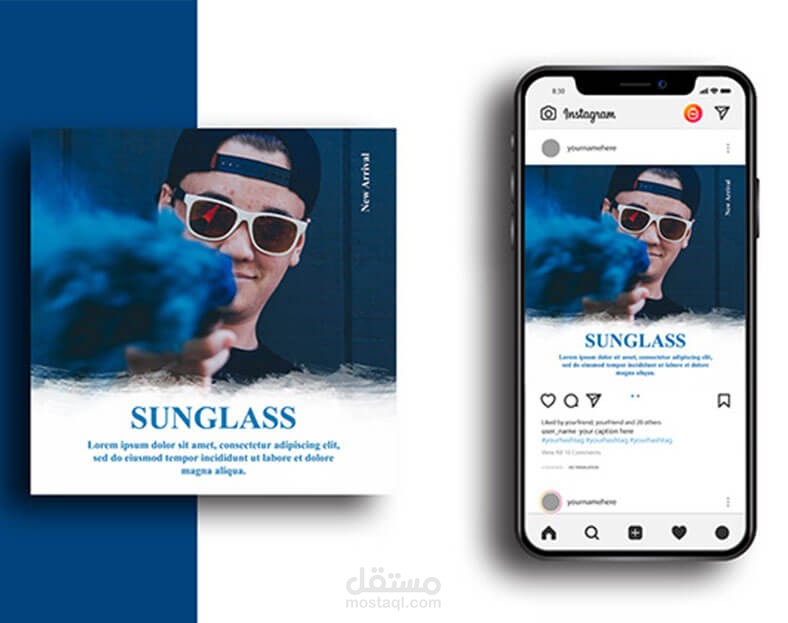 تصميم بوستات سوشيال ميديا (انستقرام) - Social Media (Instagram) | مستقل