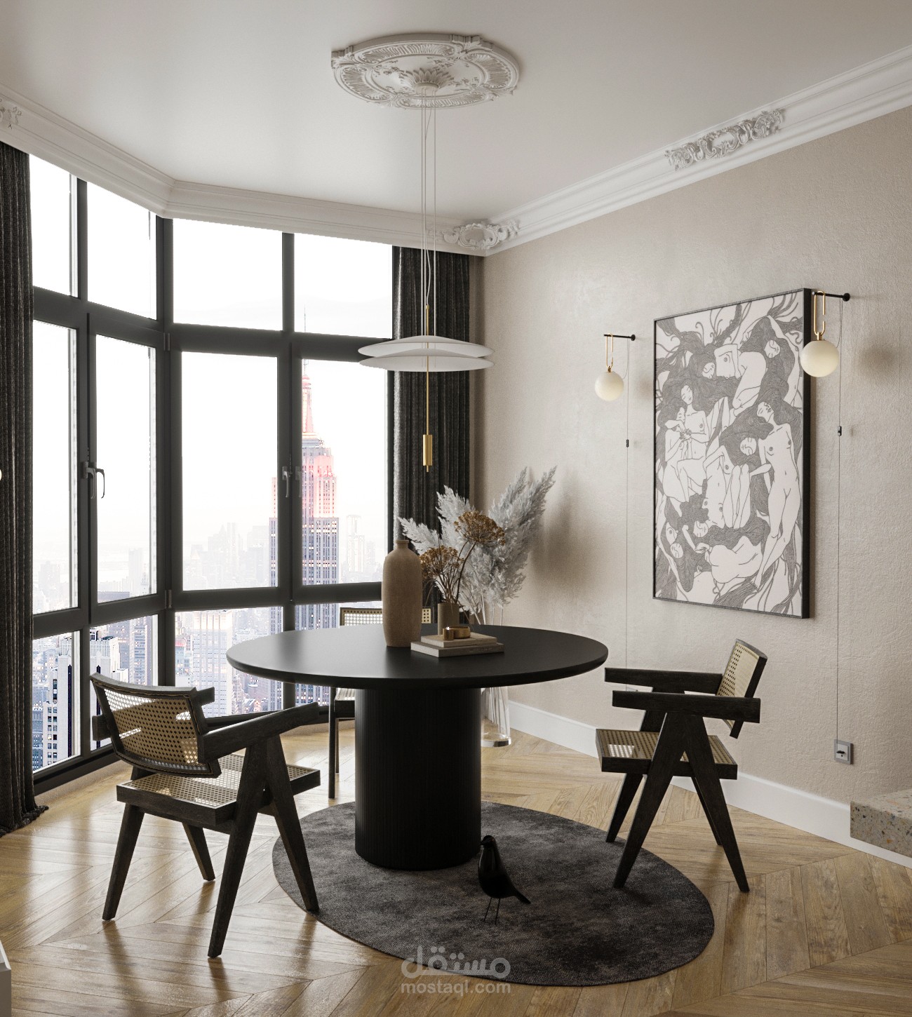 Living room interior design | مستقل