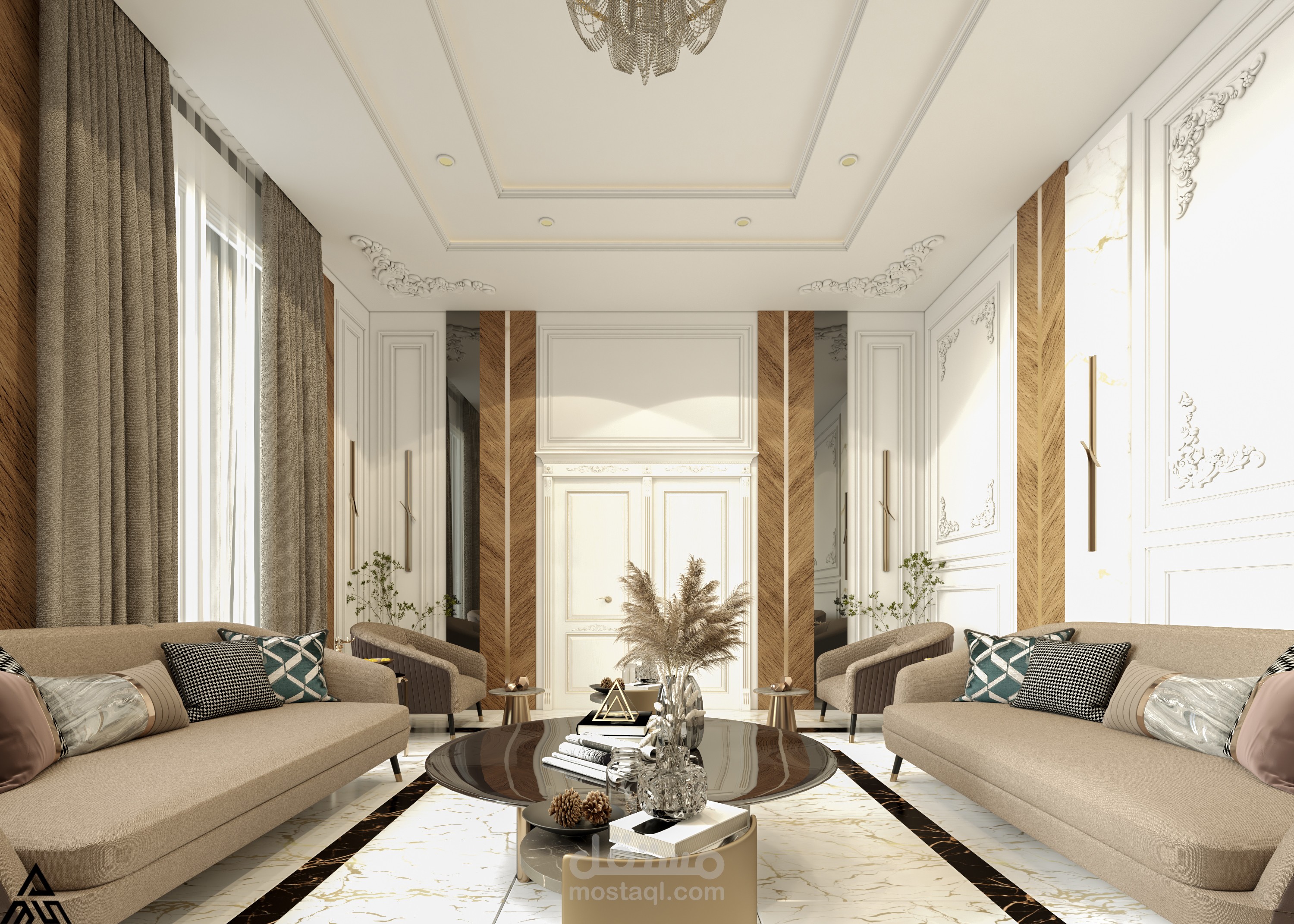 Neoclassical majlis design | مستقل