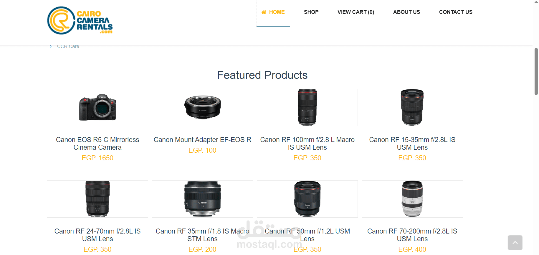 Cairo Camer Rentals | مستقل