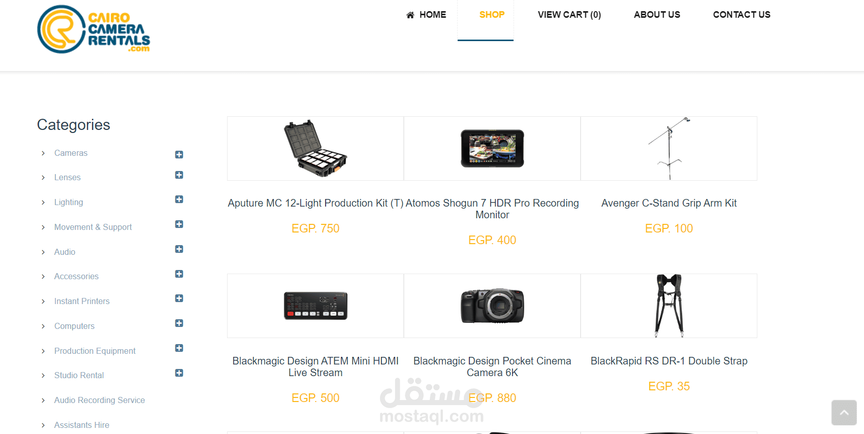 Cairo Camer Rentals | مستقل