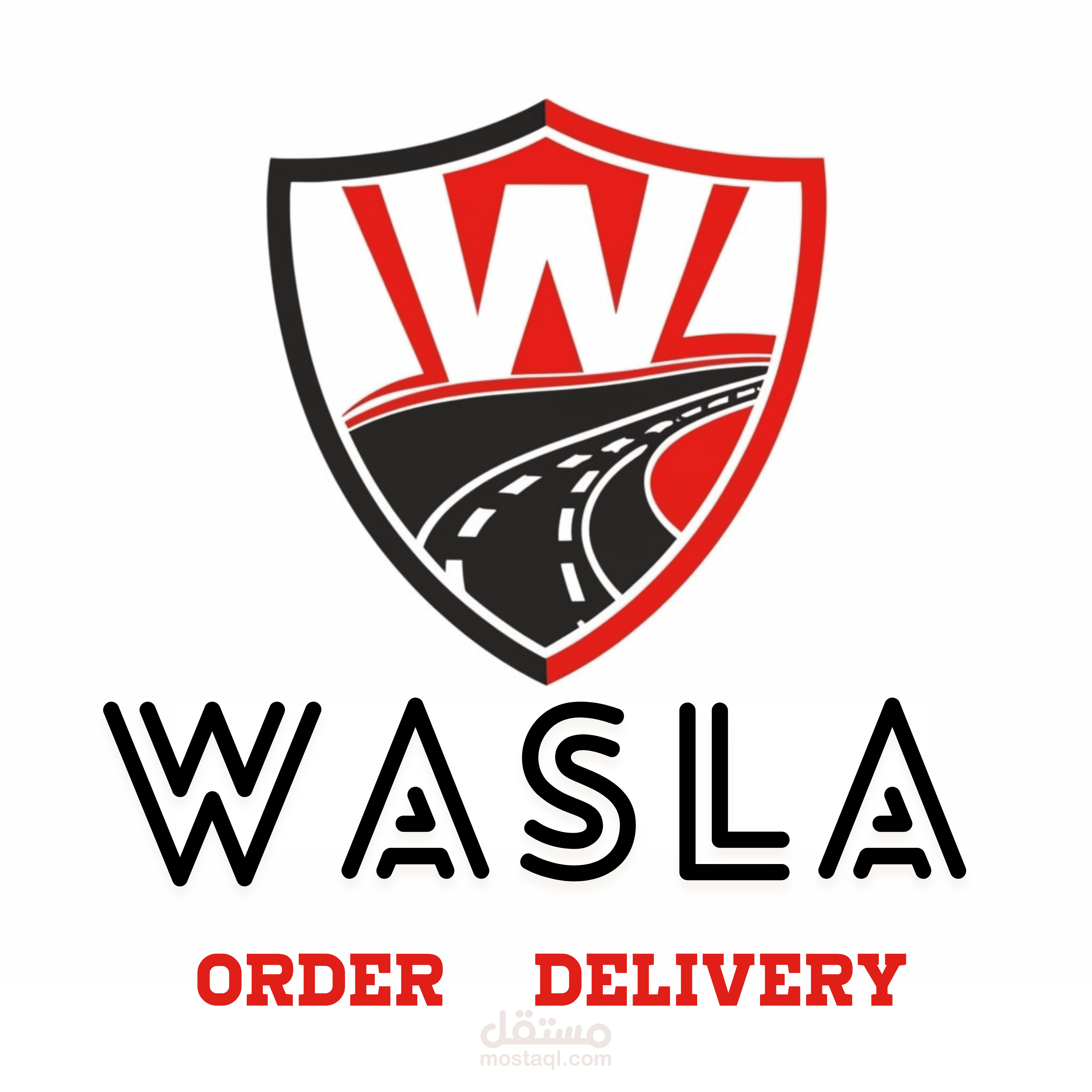 Logo designs for an order delivery company called "WASLA" | مستقل