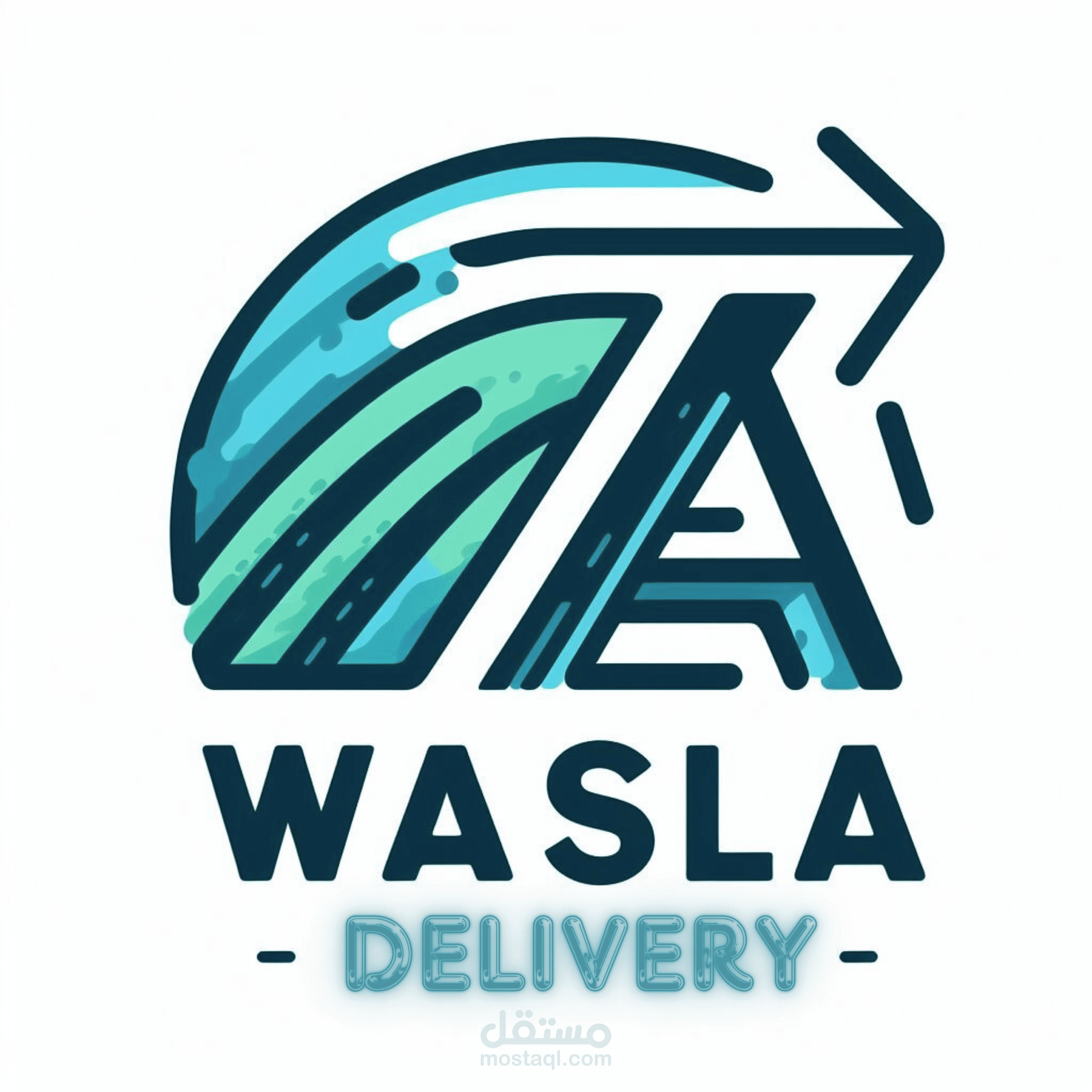 Logo designs for an order delivery company called "WASLA" | مستقل