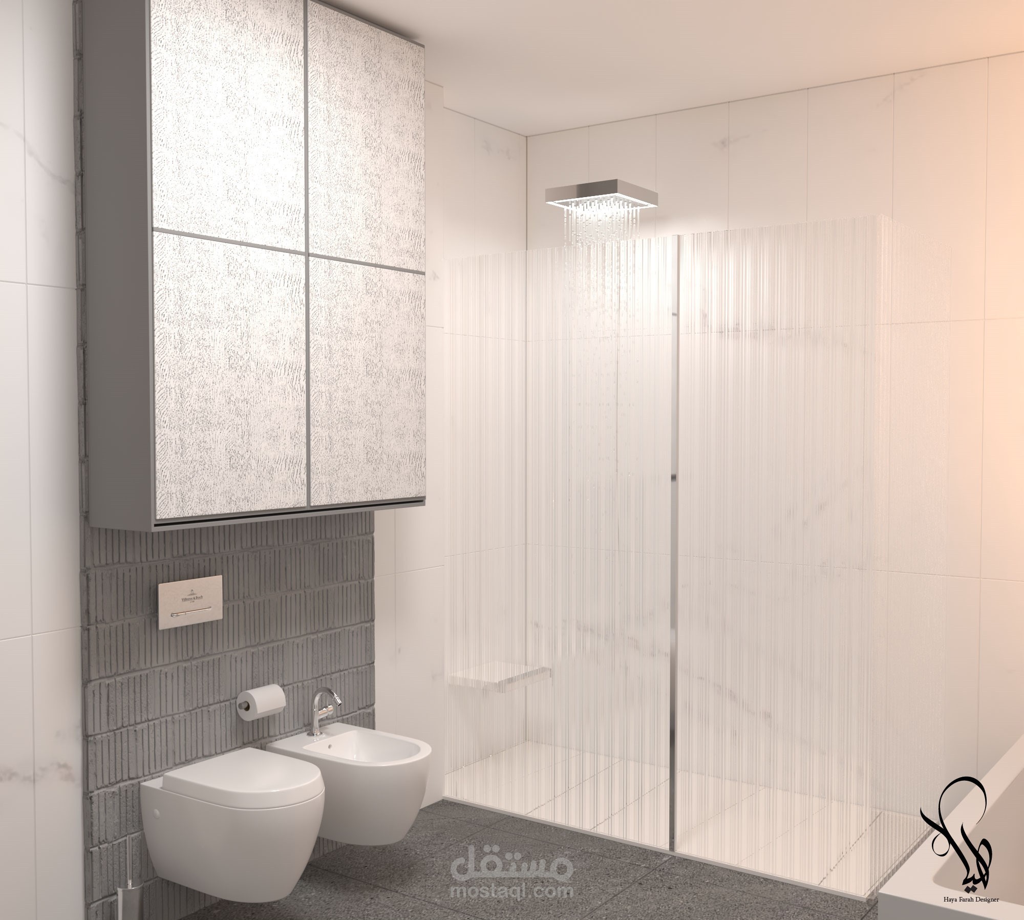 Bathroom design in modern style (interior decoration) | مستقل