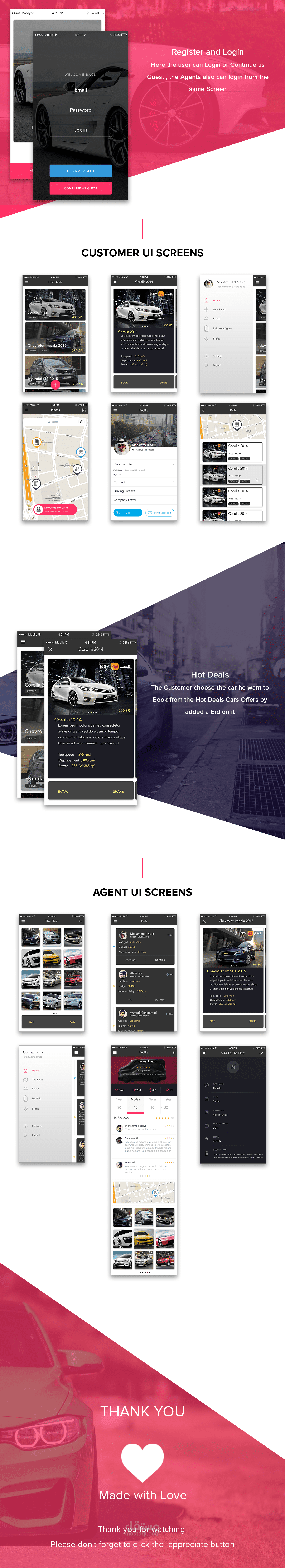 Rent Cars App مستقل