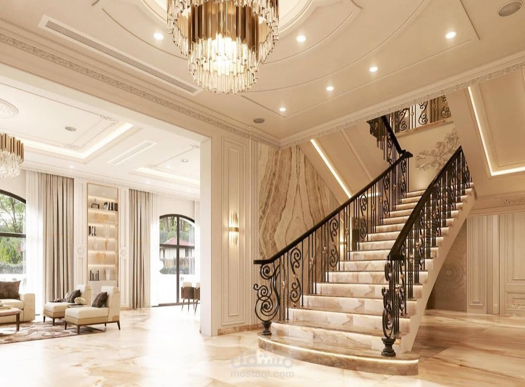 Classic hall and living room in Irbil | مستقل