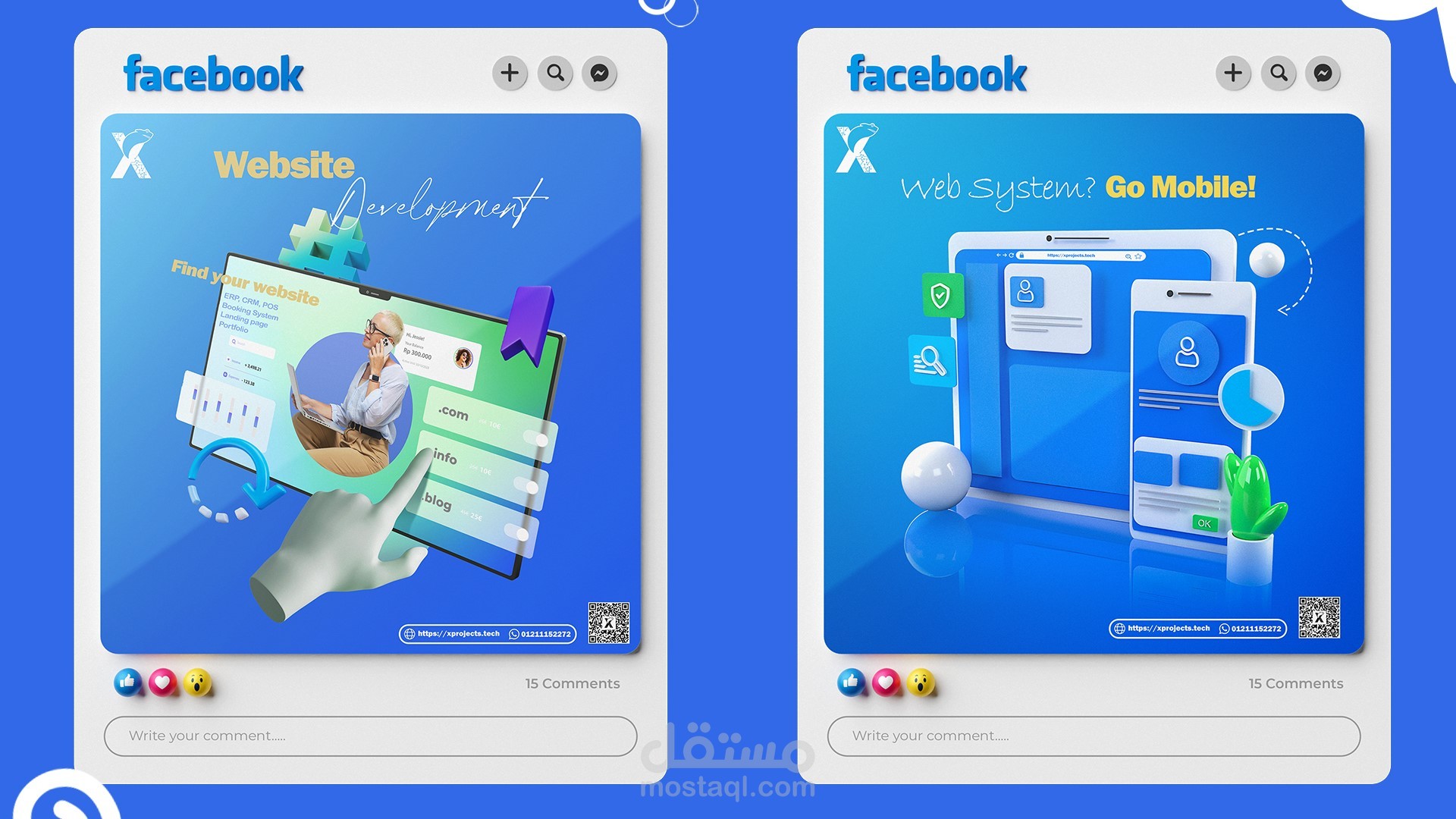 X projects Social Media Posts | مستقل