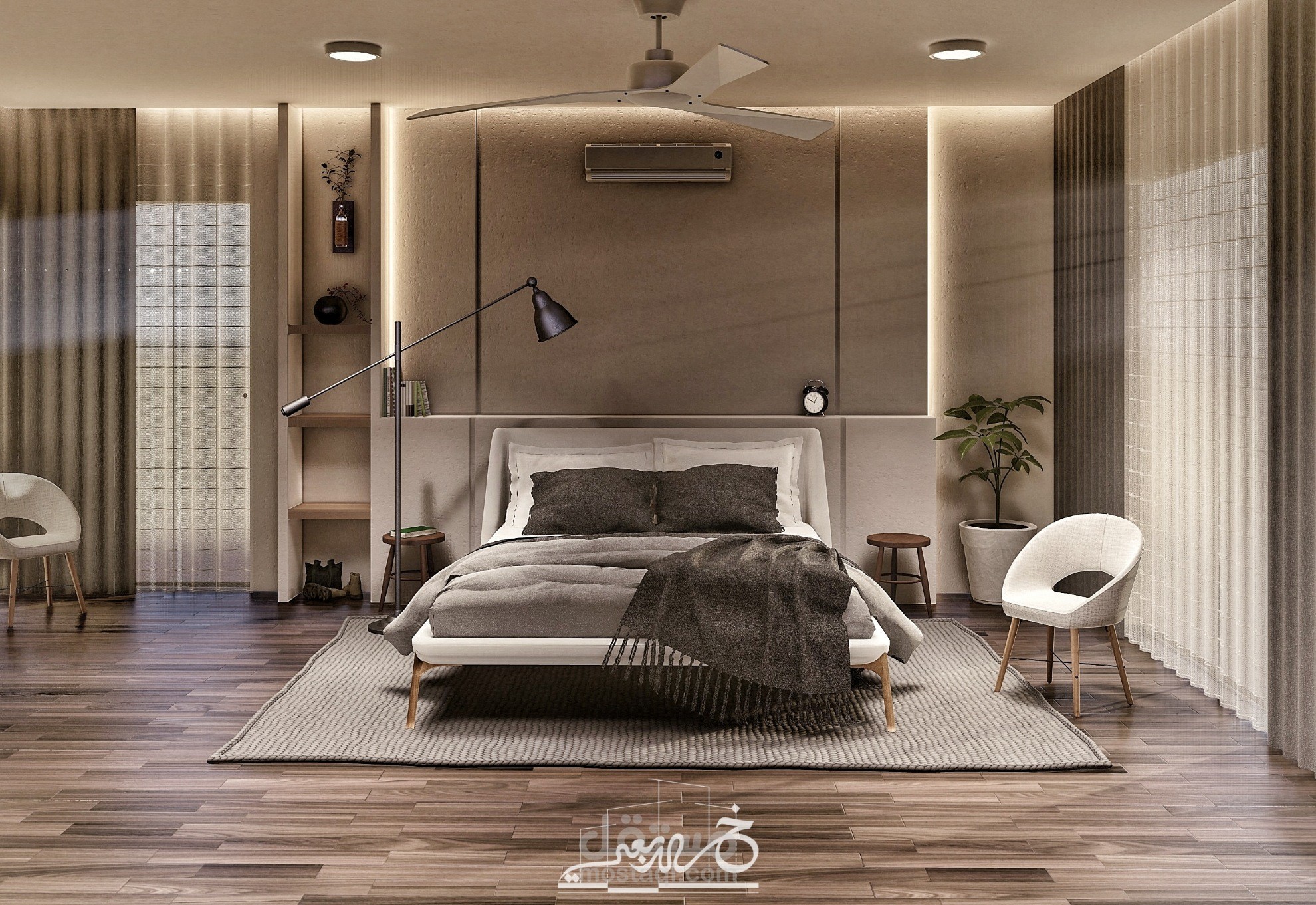 تصميم داخلي لغرفة نوم | مستقل