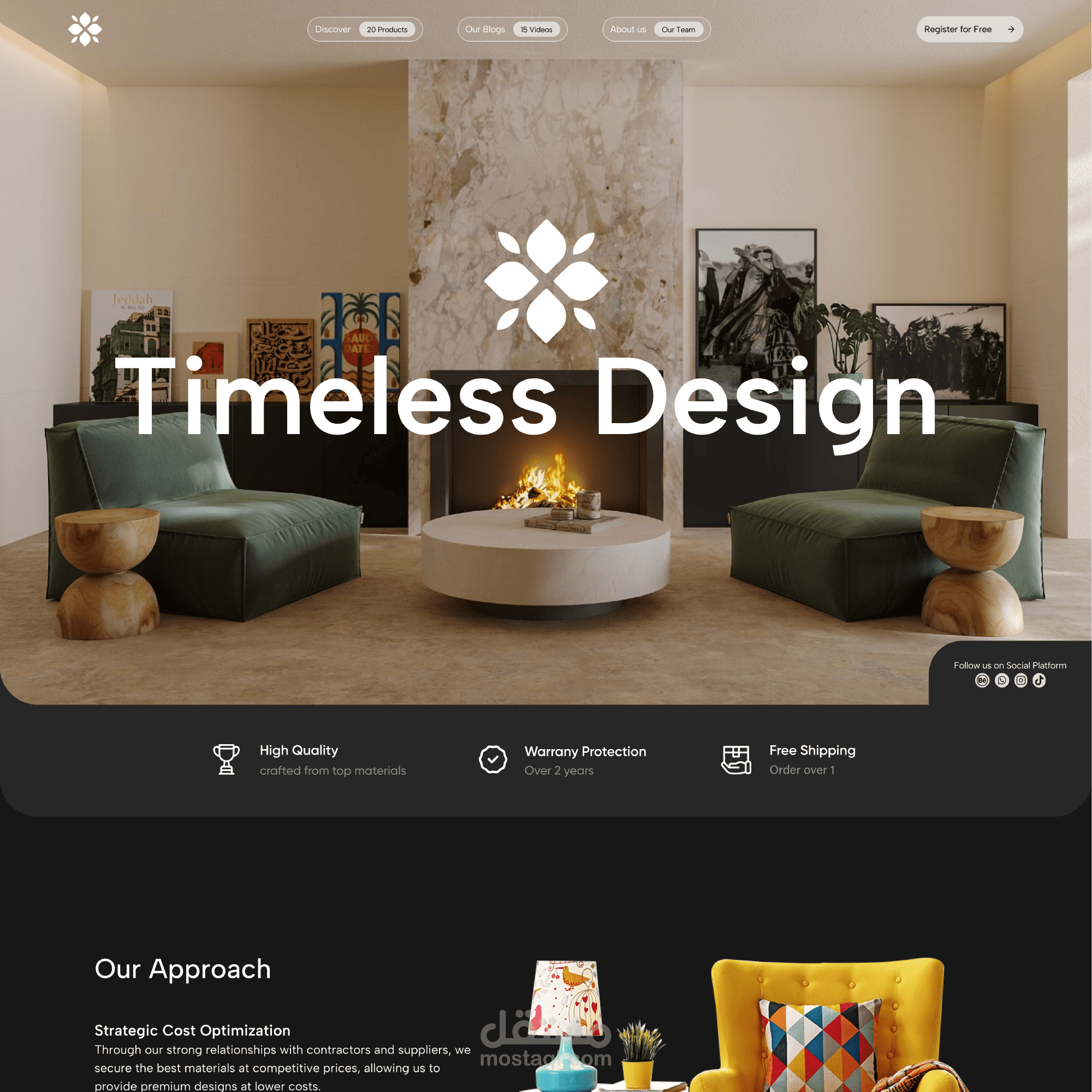 Timeless Studio Timeless Studio Website | Design & development | مستقل