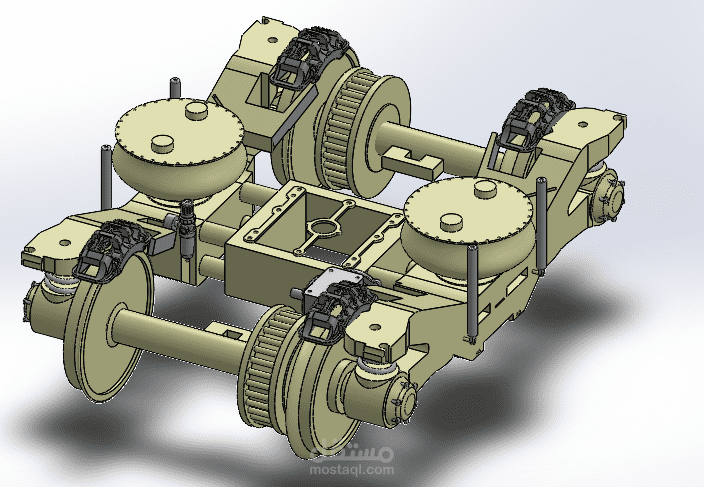 Design Products For A Railway Bogie System On Solidworks مستقل