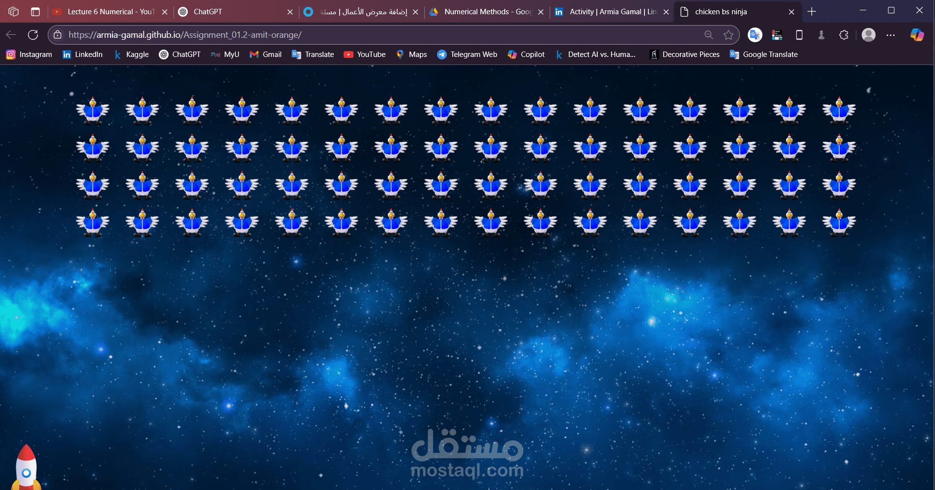 Chicken Invaders - Space-Themed Arcade Game | مستقل
