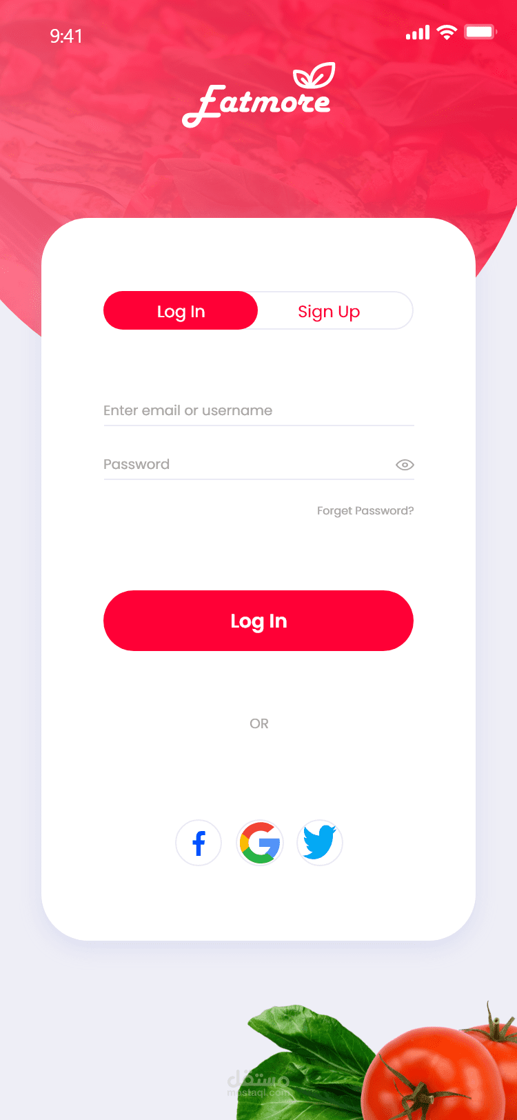 تصميم ux / ui تطبيق حجز وجبات في مطعم | مستقل