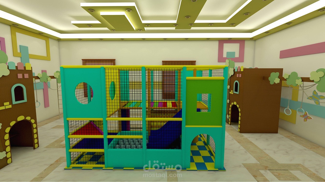 مشروع مركز تسلية للاطفال أمام صالة الافراح  - التصميم والديكور الداخلي