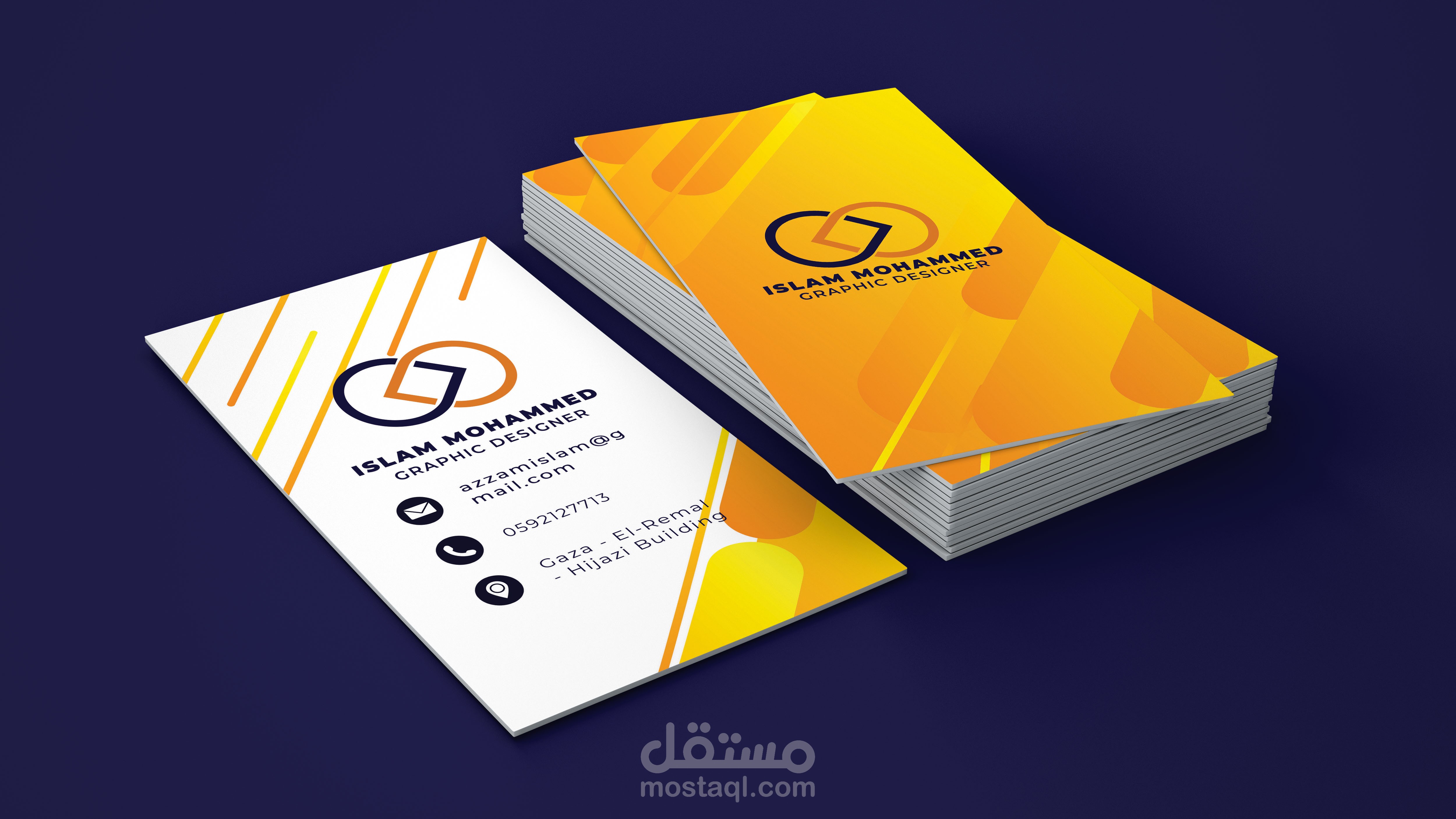 تصميم بطاقة أعمال Business Card مستقل