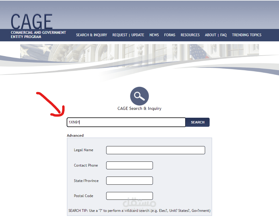 استخراج الداتا من موقع Commercial and Government Entity Program | مستقل