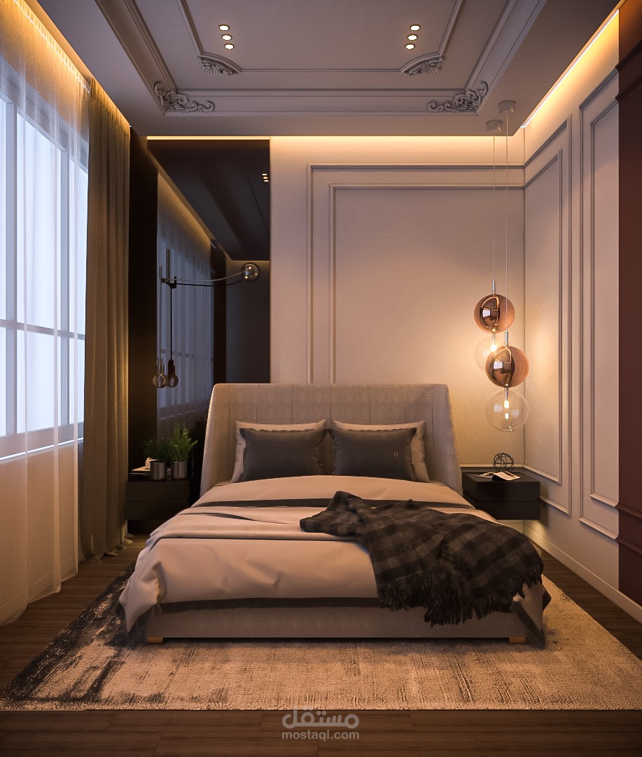 Modern Bedroom design practising) مستقل