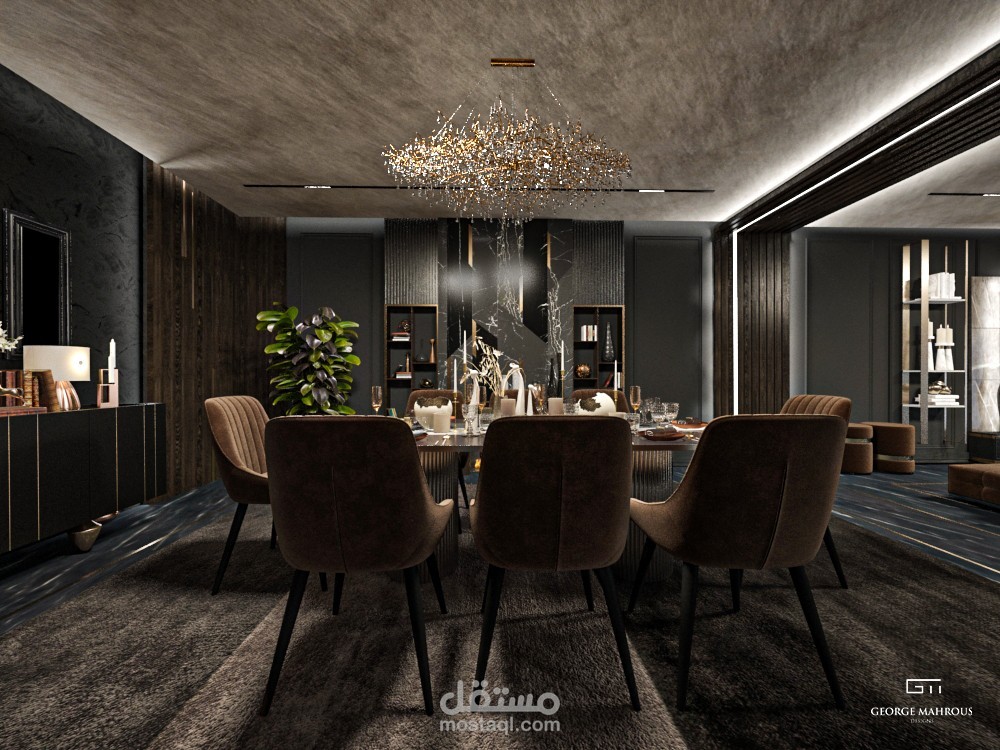 DINING ROOM INTERIOR DESIGN | مستقل